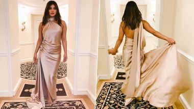 Grammys 2020: Priyanka Chopra Makes a Ravishing Appearance in a Sexy Beige Gown at the Pre-Event (View Pics)