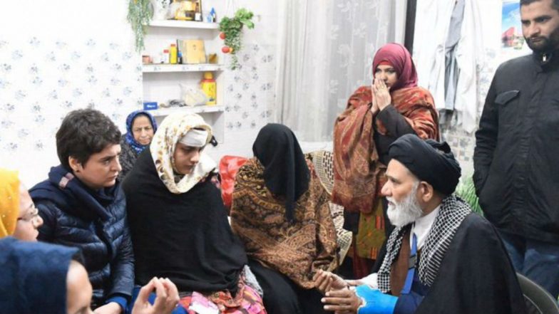 Priyanka Gandhi Meets Cleric Who Was Allegedly Assaulted And Stripped by Uttar Pradesh Police During Crackdown Against Anti-CAA Protests