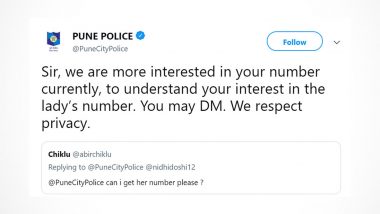 Guy Asks Pune Police For Woman's Phone Number, Their Savage Response is Winning The Internet (Check Tweets)