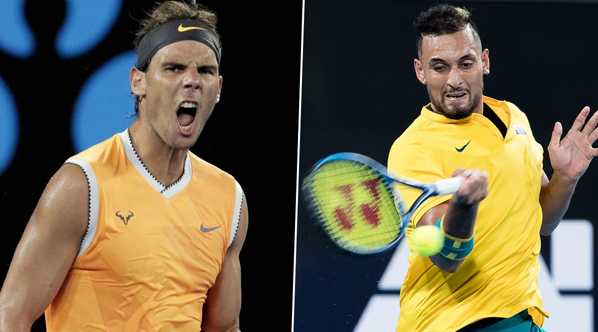 Rafael Nadal vs Nick Kyrgios, Australian Open 2020, 4th Round Free Live Streaming Online How to Watch Live Telecast of Mens Singles Tennis Match? 🎾 LatestLY