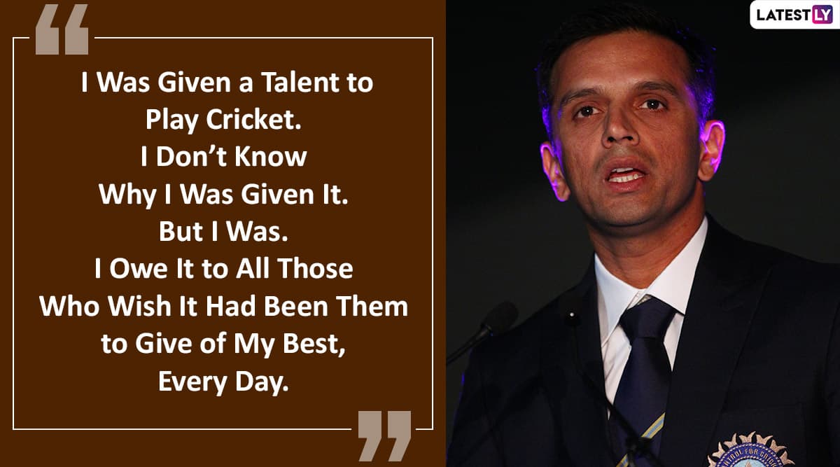 Rahul Dravid Quotes To Celebrate His 47th Birthday: Golden Words By ...