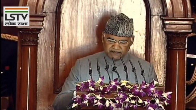 Budget Session 2020: President Ram Nath Kovind Calls Government's Move to Abrogate Article 370 a 'Historic Decision'