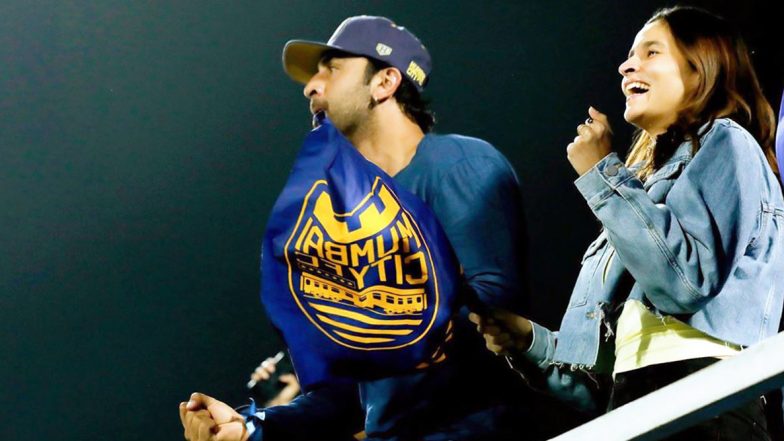 Couple Goals! Alia Bhatt Accompanies Ranbir Kapoor at the Indian Super League, Duo Cheer for the Latter’s Football Team