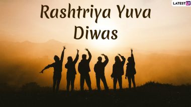 National Youth Day Images & Rashtriya Yuva Diwas HD Wallpapers for Free Download Online: Celebrate Swami Vivekananda Jayanti With WhatsApp Stickers, Greetings and Messages