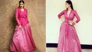 Fashion Face-Off: Raveena Tandon or Shruti Haasan in Label Anushree? Who Is the Prettiest in Pink?