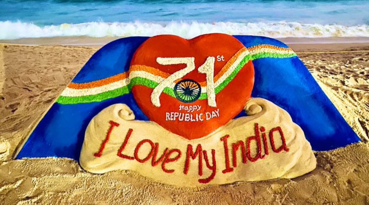Republic Day 2020: Sudarsan Pattnaik Creates Sand Art Wishing on the National Festival, Twitterati Share Wishes And Messages Republic Day 2020: Sudarsan Pattnaik Creates Sand Art Wishing on the National Festival, Twitterati Share Wishes And Messages