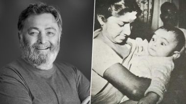 Rishi Kapoor Gets Nostalgic, Shares a Photo of His 2-Month Old Self With Lata Mangeshkar (View Post)