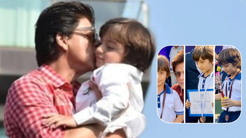 Shah Rukh Khan Is Proud of His Little ‘Gold Medal’ AbRam for Winning It Big at His Sports Day (View Pic)