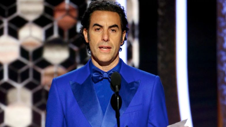 Sacha Baron Cohen Takes a Dig at Facebook Creator Mark Zuckerberg for Spreading 'Nazi Propaganda' With a Powerful Statement at Golden Globes 2020 (Watch Video)