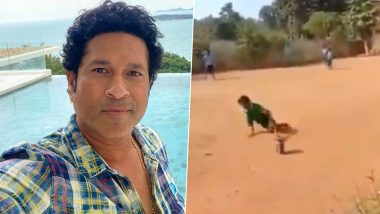 Sachin Tendulkar Tweets Video of Specially-Abled Child Playing Cricket And This Spirited Act Warms Master Blaster's Heart!