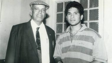 Sachin Tendulkar Posts Emotional Message on Childhood Coach Ramakant Achrekar’s 1st Death Anniversary, Check Tweet