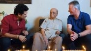 Sachin Tendulkar Wishes India&rsquo;s Oldest Living First-Class Cricketer Vasant Raiji on His 100th Birthday (See Post)