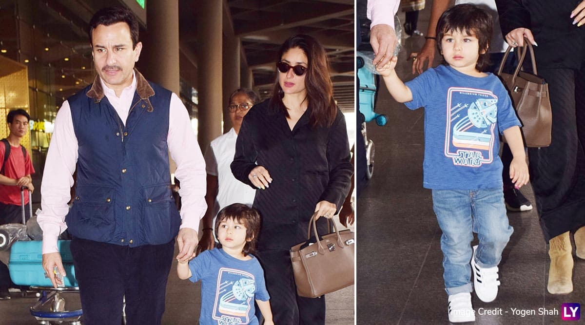 Saif Ali Khan, Kareena Kapoor Make a Stylish Appearance at Mumbai Airport With Cutie Taimur! (View Pics) Saif Ali Khan, Kareena Kapoor Make a Stylish Appearance at Mumbai Airport With Cutie Taimur! (View Pics)