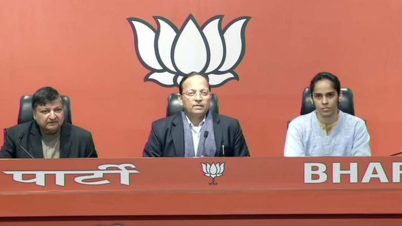 Saina Nehwal Joins BJP Along WIth Sister Chandranshu, Ace Badminton Player Begins Political Career, Says 'Want to Work Hard Like PM Narendra Modi'