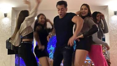 Salman Khan and Saiee Manjrekar Welcome 2020 by Dancing On Table Top Unabashedly! (View Viral Pic)