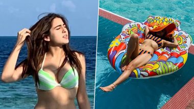 Sara Ali Khan's Love Affair With Striped Bikini In Her Maldivian Vacation Is Hot (View Pics)