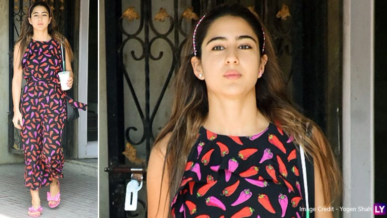 Sara Ali Khan Rocking That Chic Hot Pepper Printed Jumpsuit Is Our Forever Mood!