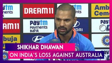 India vs Australia 1st ODI: Shikhar Dhawan On The Devastating Loss