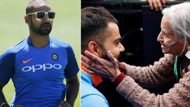 Charulata Patel Dies: Shikhar Dhawan Pays Tribute to Late Team India Superfan, Thanks Her for 'Unconditional Love and Support'