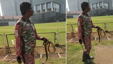 Two 'Rare Catches' During Mumbai vs Karnataka Ranji Trophy Match at BKC in Mumbai! View Pic of Dismissed Rat Snake