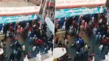 Protests in Jammu Against Mob Attack on Gurdwara Nankana Sahib in Pakistan