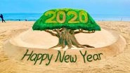 Sand Artist Sudarsan Pattnaik Wishes Happy New Year 2020 With Beautiful Sand Art on Odisha's Puri Beach