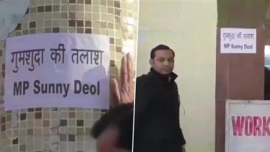 Sunny Deol 'Missing' Posters Seen in Pathankot After Locals Upset at BJP MP's 'Absence' from Gurdaspur