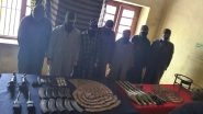 Jammu And Kashmir: Police Arrest 7 LeT and Hizbul Outfits' Over Ground Workers in Bandipora, Seize Arms