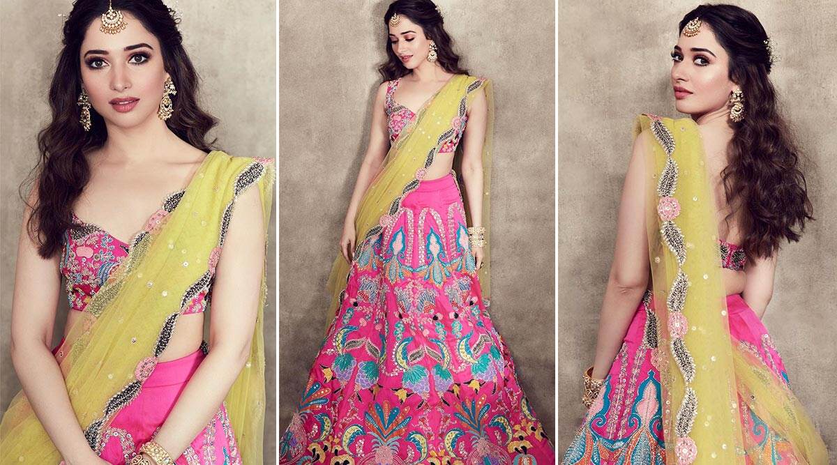 Tamannaah Bhatia in Aisha Rao for her friend's wedding (1)