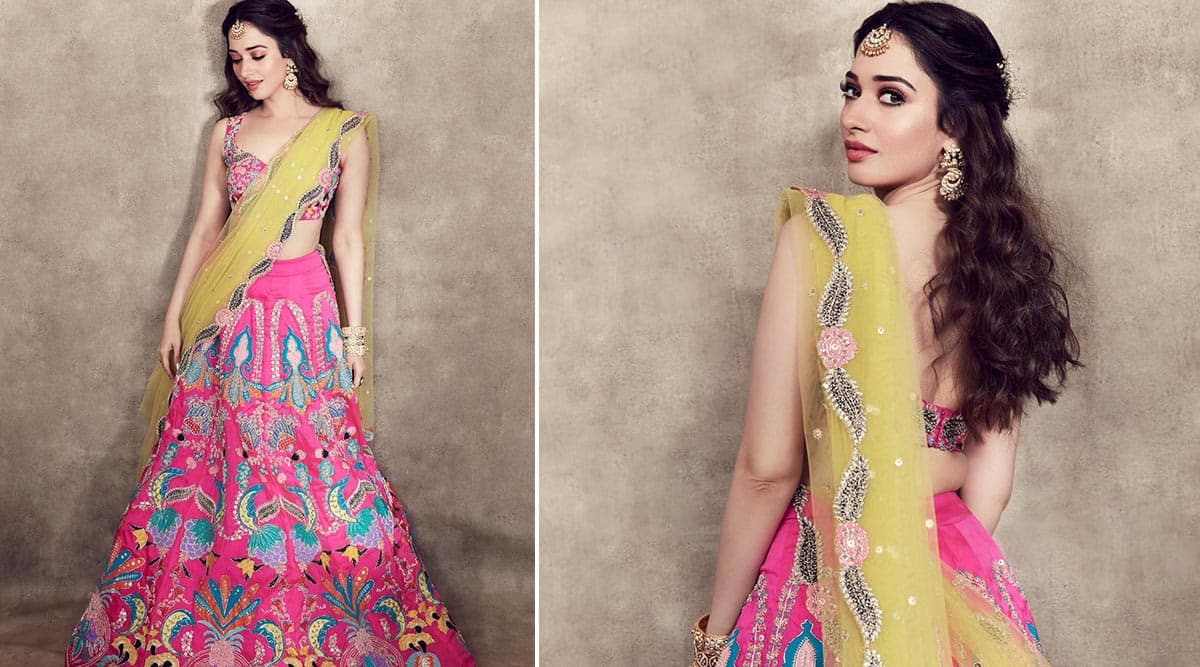 Tamannaah Bhatia in Aisha Rao for her friend's wedding (2)