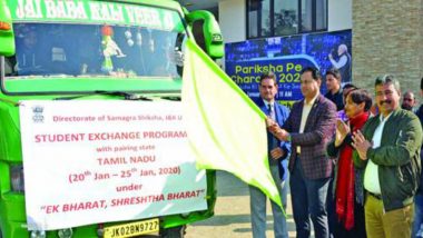 Students Exchange Programme Under Samagra Shiksha: Group of 110 Jammu and Kashmir Students Leaves for Tamil Nadu