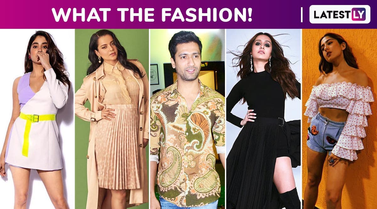 What the Fashion! Janhvi Kapoor, Sara Ali Khan, Shraddha Kapoor, Kangana Ranaut and Vicky Kaushal Spend Fabulously! What the Fashion! Janhvi Kapoor, Sara Ali Khan, Shraddha Kapoor, Kangana Ranaut and Vicky Kaushal Spend Fabulously!