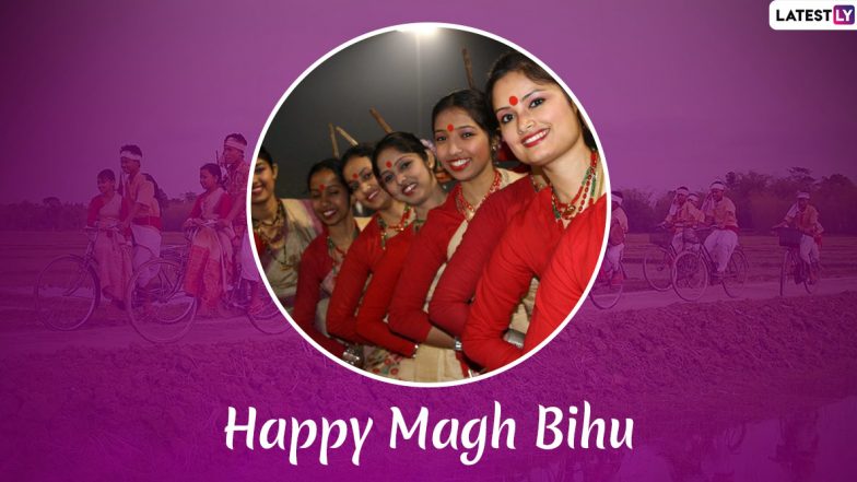 Happy Magh Bihu 2020 Wishes in Assamese: WhatsApp Stickers, GIF Images, Facebook Greetings, SMS Templates to Send Bhogali Bihu Messages