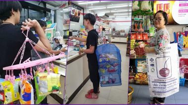 Thailand Residents's Creative Ways of Shopping After Plastic Ban Prove Indians Aren't Only Ones Good With Jugaad (View Viral Pics)