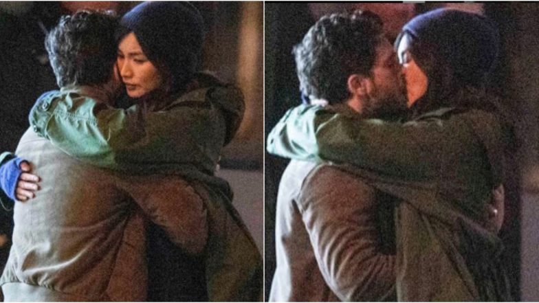 The Eternals: Gemma Chan's Sersi and Kit Harington's Black Knight Kiss in the New Pictures From the Sets, Tease Romance Between the MCU Characters 