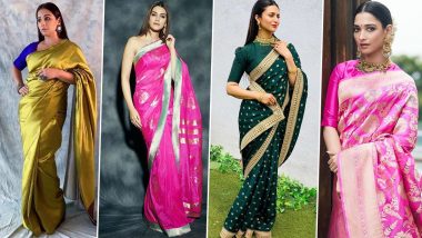 Thai Pongal 2020 Fashion: Let Vidya Balan, Kriti Sanon, Tamannaah, Divyanka Tripathi Inspire You to Go For These Gorgeous Saree Looks for the Festival