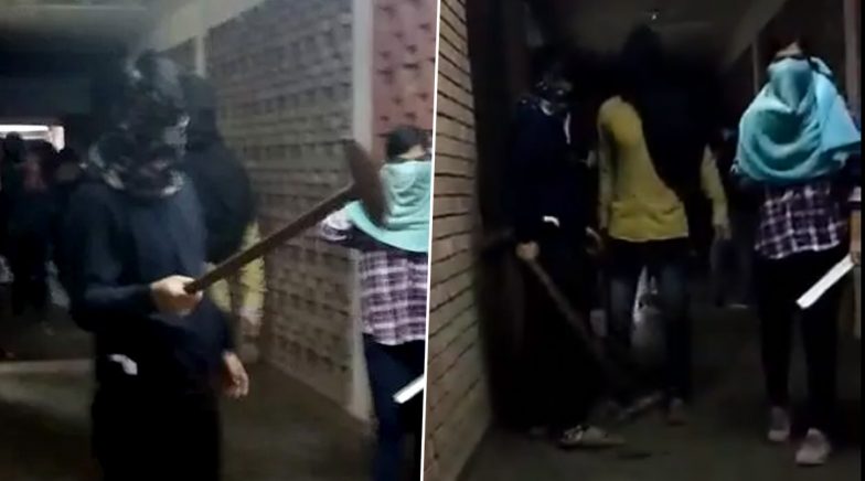 Violence in JNU: Masked Mob Attacks Students Inside Campus; Student Union Blames ABVP