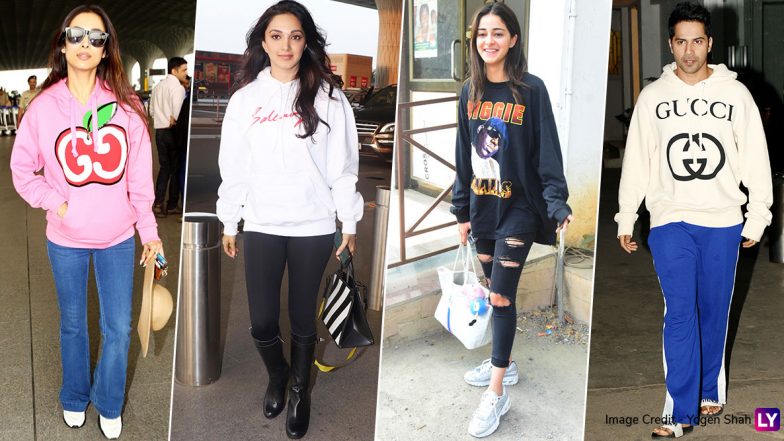 Winter Fashion: Sweatshirt Glam by Ananya Panday, Varun Dhawan, Kiara Advani and Malaika Arora Are a Steal!