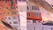 Woman Falls From 90ft Russian Building Into Heap of Snow And Walks Away (Watch Video)