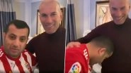 Zinedine Zidane Meets UD Almeria&rsquo;s Owner Turki Al-Sheikh, Latter Recreates the Infamous &lsquo;Materazzi&rsquo; Headbutt (Watch Video)