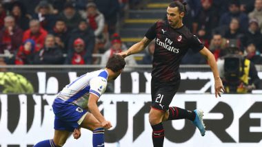 Zlatan Ibrahimovic Makes His Debut for AC Milan As Sampdoria Hold Rossoneri’s to a Goalless Draw in Serie A 2019–20 Clash