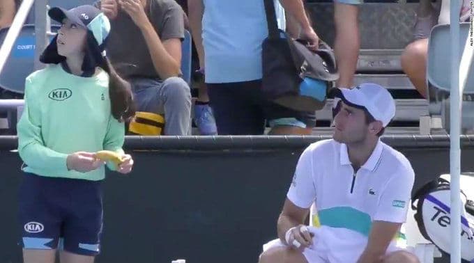 Elliot Benchetrit Defends Himself After Ball-Girl Banana Controversy, Says Had Put Cream on My Hands Elliot Benchetrit Defends Himself After Ball-Girl Banana Controversy, Says Had Put Cream on My Hands