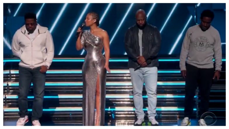 Grammys 2020: Host Alicia Keys and Boyz II Men Pay Tribute to Late Kobe Bryant With a Rendition of It&rsquo;s So Hard to Say Goodbye to Yesterday