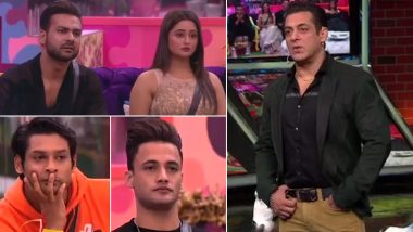 Bigg Boss 13 Weekend Ka Vaar Highlights: Rashami Desai’s Tea Secret Gets Exposed and Salman Khan Explodes at Sidharth Shukla-Asim Riaz, Tune In!