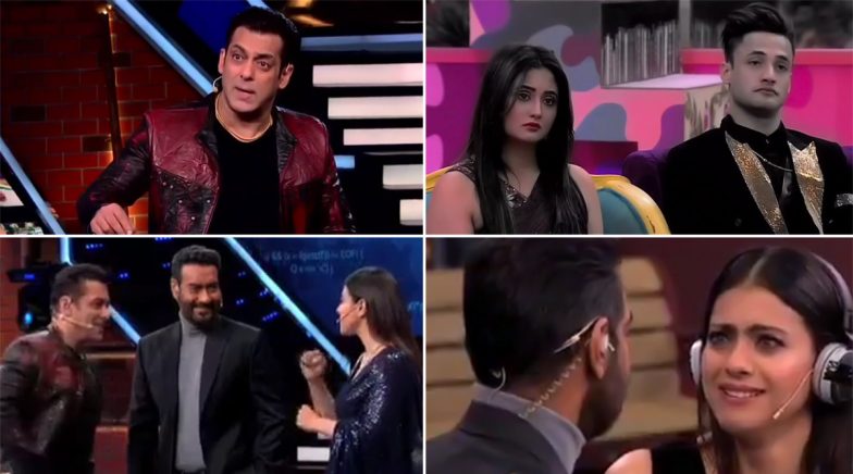 Kajol Salman Khan Sexy Video - Bigg Boss 13 Weekend Ka Vaar Highlights: Salman Khan Schools Asim Riaz,  Sidharth Shukla and Rashami Desai; Kajol-Ajay Devgn Add Some Laughter to  the Show! | ðŸ“º LatestLY