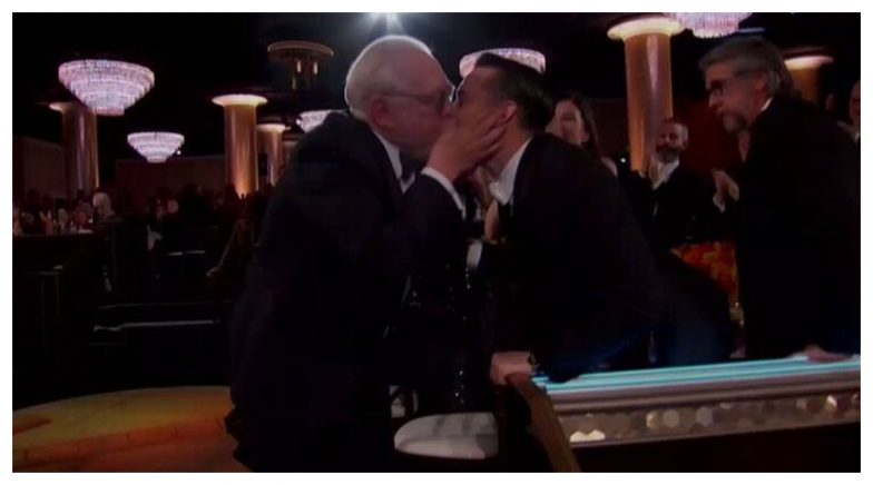 Golden Globes 2020: Brian Cox and Kieran Culkin Lock Lips As Former Wins Best Actor