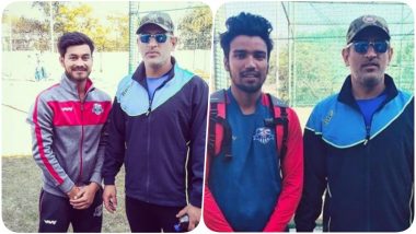 MS Dhoni Poses With Fans at the JSCA, Starts Practice After Being Dropped from BCCI's Central Contract (See Pics & Video)