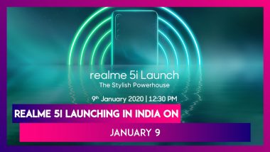 Realme 5i Smartphone To Be Launched In India on January 9; Check Expected Prices, Features, Variants & Specs