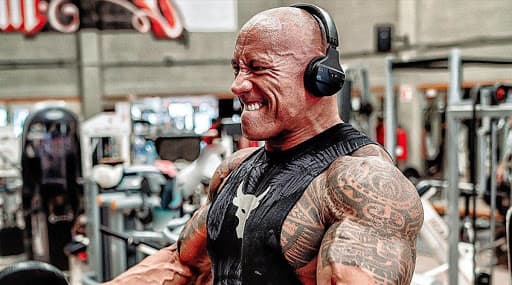 Dwayne Johnson pumping iron to turn into Black Adam which releases on December 22, 2021
