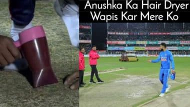 Vacuum Cleaner, Hair Dryer and Iron Used to Dry Pitch in Guwahati; Fans Share Funny Jokes and Memes As India vs Sri Lanka 1st T20I 2020 Is Abandoned